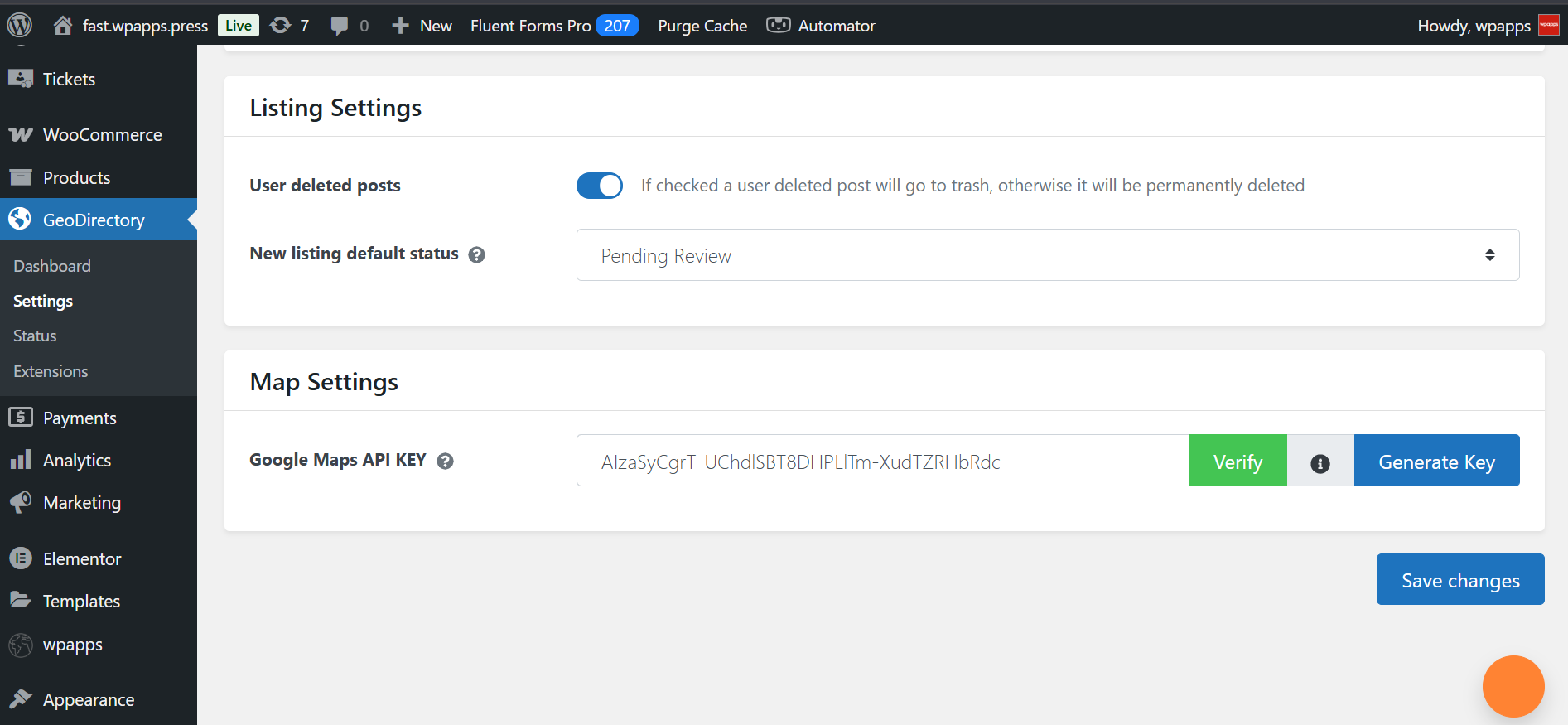 Maps API By Page for GeoDirectory - wpapps.press